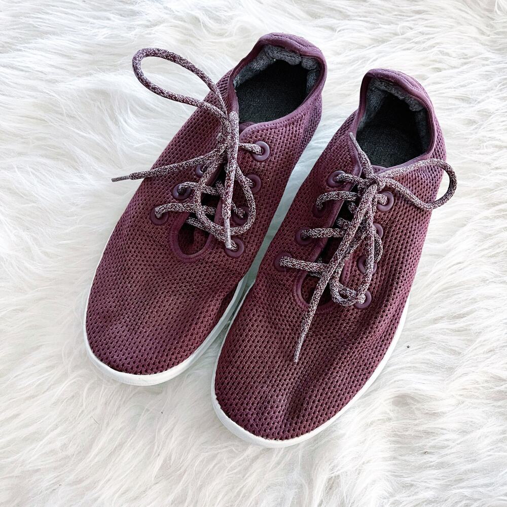 Allbirds Tree Runners Burgundy Maroon Wool Sneakers Men's Size 11